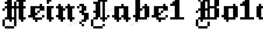 HeinzLabe1 Bo1d字体转换